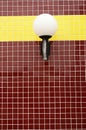 Red tiles and lights Royalty Free Stock Photo