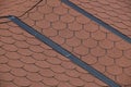 Red tiles on roof