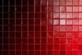 Red tiles wall texture Royalty Free Stock Photo
