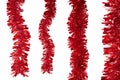 Red tinsel