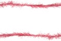 red tinsel frame Royalty Free Stock Photo