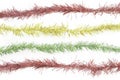 Red tinsel line Royalty Free Stock Photo