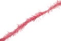 Red tinsel line Royalty Free Stock Photo