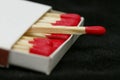 Red Tipped Wooden Match Sticks Royalty Free Stock Photo