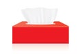 Red tissue box mock up Royalty Free Stock Photo