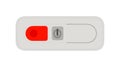 Red Toggle Switch Button - Control, Power, Interface, On Off vector design Generative AI Royalty Free Stock Photo