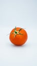 Red tomato against white background Royalty Free Stock Photo