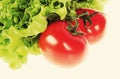 red tomato and cucumbers Royalty Free Stock Photo