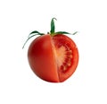 Red tomato with cut Royalty Free Stock Photo