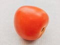 Red tomato fruit single tomato vegetable tomat timatar pomidor tomate closeup view image photo Royalty Free Stock Photo