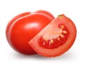 Red tomato isolated. Royalty Free Stock Photo