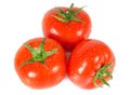 Red tomato isolated on white Royalty Free Stock Photo