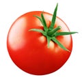 Red tomato isolated on white background Royalty Free Stock Photo