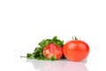 red tomato and parsley