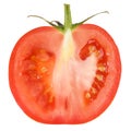 Red tomato slice . Royalty Free Stock Photo