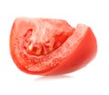 Red tomato slice Royalty Free Stock Photo