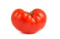 Red tomato on white background isolated bright juicy Royalty Free Stock Photo
