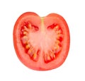 Red tomatoe on a white Royalty Free Stock Photo