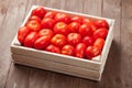 Red tomatoes box Royalty Free Stock Photo