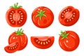 Red tomatoes collection Royalty Free Stock Photo