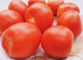 Red tomatoes fruit tomato vegetable tomat timatar pomidor tomate closeup view image photo Royalty Free Stock Photo