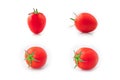 Red tomatoes,  on white background Royalty Free Stock Photo