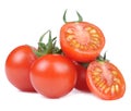 Red Tomatoes Isolated on White Background Royalty Free Stock Photo