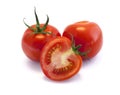 Red tomatoes isolated on white background Royalty Free Stock Photo