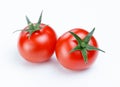 Red tomatoes isolated on white bakground 2