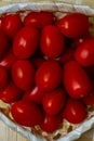 Red tomatoes many cherry close-up background pattern basa design vegetables ingredients sauce salad Royalty Free Stock Photo