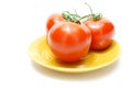 Red Tomatoes on Plate