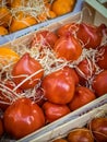 Red tomatoes on sale Royalty Free Stock Photo