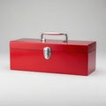 Red toolbox isolated on white background Royalty Free Stock Photo