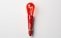 Red Torch White Background Royalty Free Stock Photo