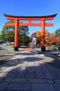 Red Torii in fujimi-inari in japan