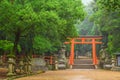 Red torii gate, Kasuga Taisha Shrine, Nara, Japan Royalty Free Stock Photo