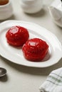 Red Tortoise Cake Ang Ku Kueh or Kue Ku the Famous Chinese Auspicious Pastry for Longevity, good fortune and prosperity