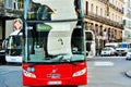 Red tourist bus in Madrid Royalty Free Stock Photo