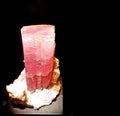 Red tourmaline for display at the Perot Museum, Dallas Royalty Free Stock Photo