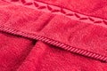 Red towel texture Royalty Free Stock Photo