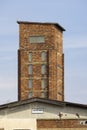 Red Tower of Death, UNESCO site with inscription in Czech language  a national monument in Dolni Zdar near Ostro Royalty Free Stock Photo