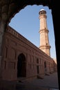 Red tower of Lahore mosque