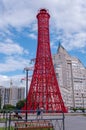 Red tower of Rosseti in summer Royalty Free Stock Photo