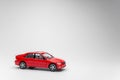 Red Toy car isolated on white background Royalty Free Stock Photo