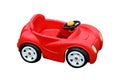 Red toy car isolated on white background Royalty Free Stock Photo