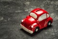 Red toy car model piggi money box