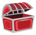 Red toy chest, icon Royalty Free Stock Photo