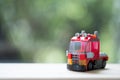 Red toy fire truck Royalty Free Stock Photo