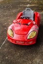 Red Toycar on The Road Royalty Free Stock Photo