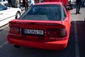 Red Toyota Supra A70 car parked outside Royalty Free Stock Photo